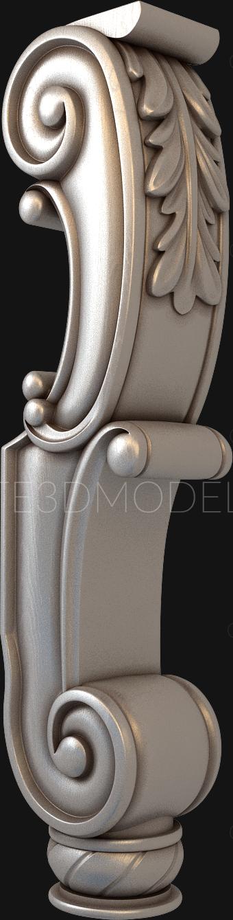 Legs (NJ_0354) 3D model for CNC machine