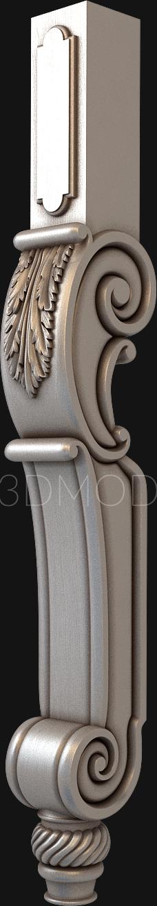 Legs (NJ_0391) 3D model for CNC machine