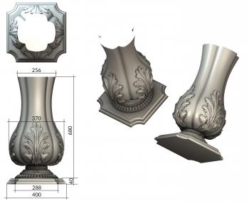 Legs (NJ_0553) 3D model for CNC machine