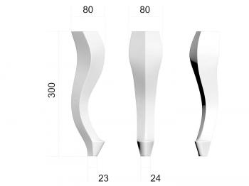 Legs (NJ_0554) 3D model for CNC machine