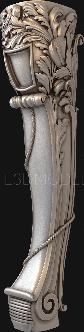 Legs (NJ_0559) 3D model for CNC machine