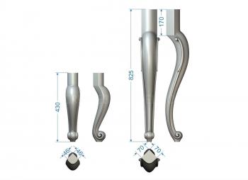 Legs (NJ_0569) 3D model for CNC machine