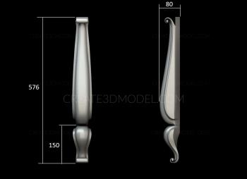 Legs (NJ_0661) 3D model for CNC machine