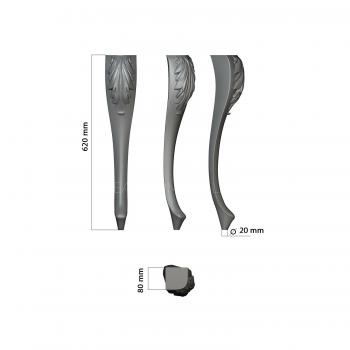 Legs (NJ_0668) 3D model for CNC machine