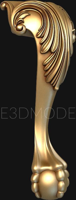 Legs (NJ_0678) 3D model for CNC machine
