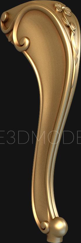 Legs (NJ_0741) 3D model for CNC machine