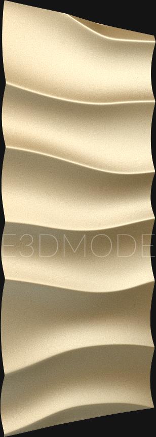 Geometrical panel (PGM_0005-3) 3D model for CNC machine