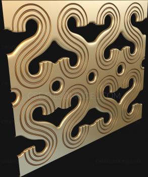 Geometrical panel (PGM_0017) 3D model for CNC machine