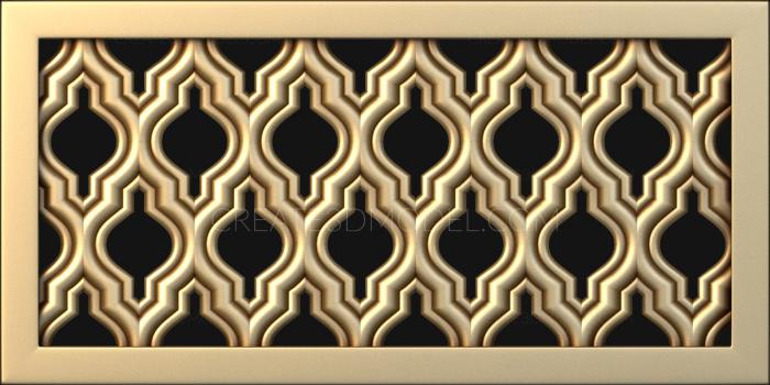 Geometrical panel (PGM_0027-2) 3D model for CNC machine