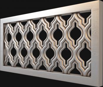 Geometrical panel (PGM_0027-2) 3D model for CNC machine