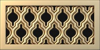 Geometrical panel (PGM_0027-4) 3D model for CNC machine