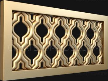 Geometrical panel (PGM_0027-4) 3D model for CNC machine