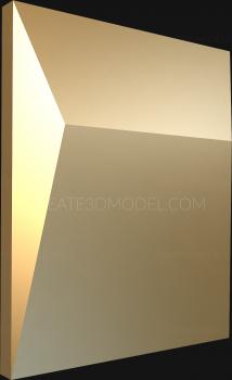 Geometrical panel (PGM_0051-9) 3D model for CNC machine
