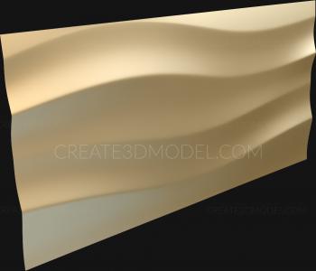 Geometrical panel (PGM_0051) 3D model for CNC machine