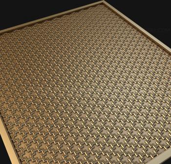 Geometrical panel (PGM_0060) 3D model for CNC machine