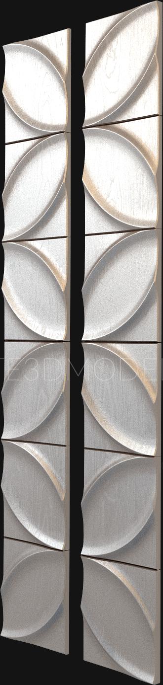 Geometrical panel (PGM_0081) 3D model for CNC machine