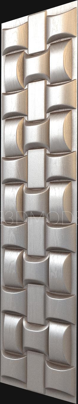 Geometrical panel (PGM_0084) 3D model for CNC machine