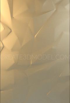Geometrical panel (PGM_0086) 3D model for CNC machine