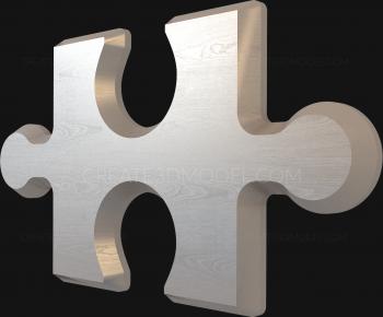 Geometrical panel (PGM_0093-9) 3D model for CNC machine