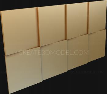 Geometrical panel (PGM_0103) 3D model for CNC machine