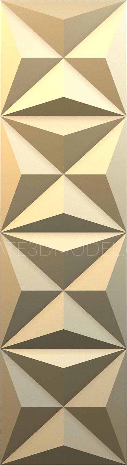 Geometrical panel (PGM_0104) 3D model for CNC machine