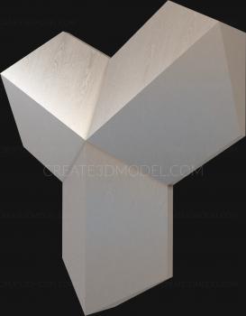 Geometrical panel (PGM_0121-9) 3D model for CNC machine