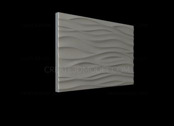 Geometrical panel (PGM_0122) 3D model for CNC machine