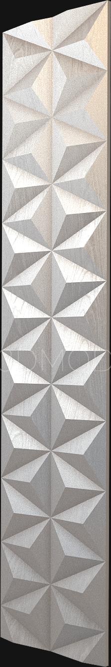 Geometrical panel (PGM_0124) 3D model for CNC machine