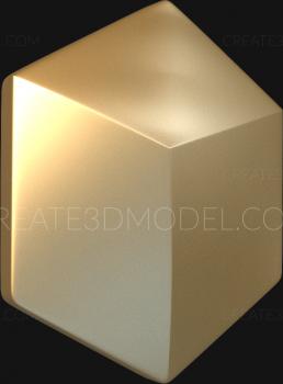 Geometrical panel (PGM_0125) 3D model for CNC machine