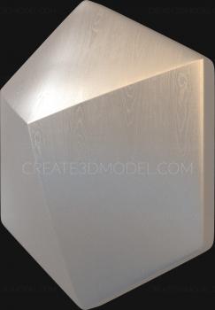 Geometrical panel (PGM_0125) 3D model for CNC machine