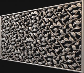 Geometrical panel (PGM_0131) 3D model for CNC machine