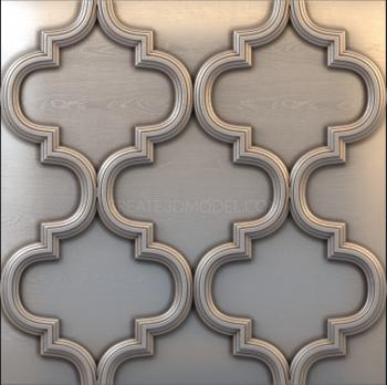 Geometrical panel (PGM_0154) 3D model for CNC machine