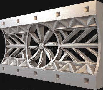 Geometrical panel (PGM_0163) 3D model for CNC machine
