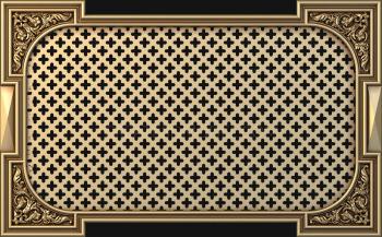 Square panels (PN_0202-7) 3D model for CNC machine