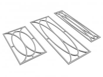 2D panel (P2D_0121) 3D model for CNC machine