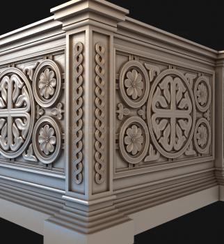 Church panel (PC_0113) 3D model for CNC machine