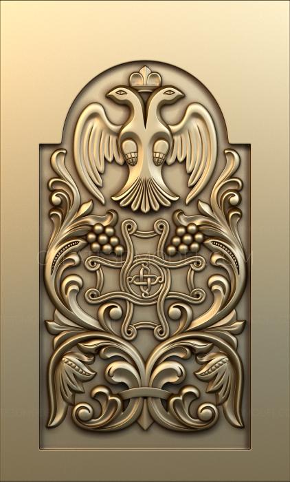 Church panel (PC_0126) 3D model for CNC machine