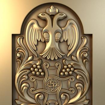 Church panel (PC_0126) 3D model for CNC machine