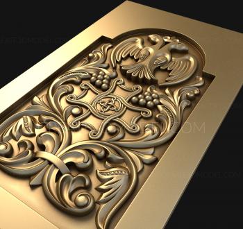 Church panel (PC_0126) 3D model for CNC machine