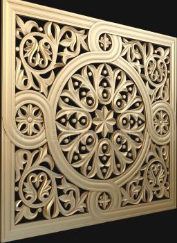 Church panel (PC_0136-2) 3D model for CNC machine