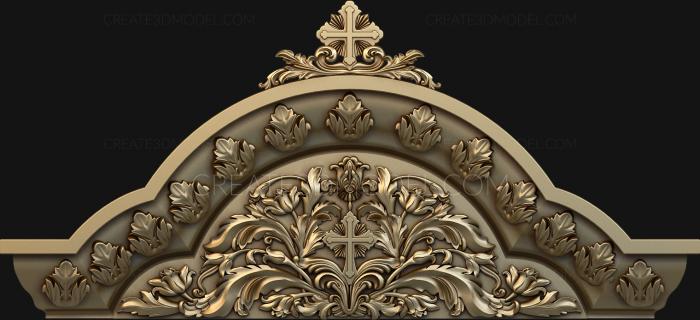 Church panel (PC_0143) 3D model for CNC machine