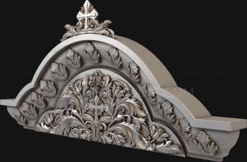 Church panel (PC_0143) 3D model for CNC machine