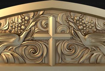 Church panel (PC_0201) 3D model for CNC machine