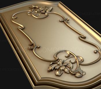The panel is figured (PF_0036) 3D model for CNC machine
