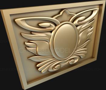 The panel is figured (PF_0049) 3D model for CNC machine