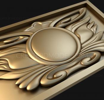 The panel is figured (PF_0049) 3D model for CNC machine