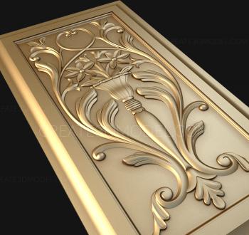 Vertical panel (PV_0020) 3D model for CNC machine