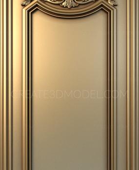 Vertical panel (PV_0127) 3D model for CNC machine