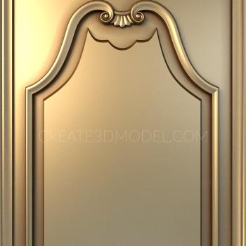 Vertical panel (PV_0340) 3D model for CNC machine