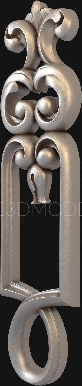 Vertical panel (PV_0425) 3D model for CNC machine